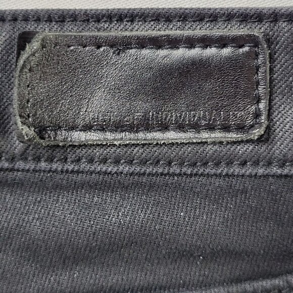 Cult of Individuality Jeans Women Size 31 34X29 Black Skinny Waxed Coated Moto - Picture 7 of 16